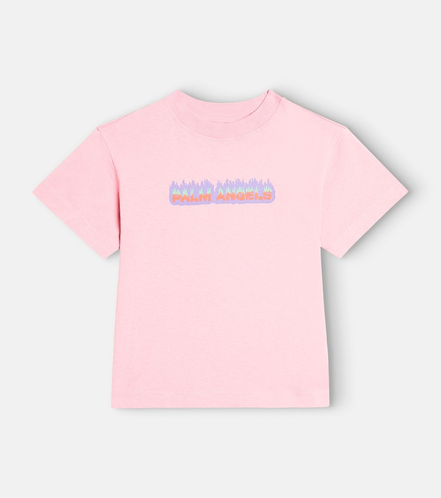Flames cotton jersey T-shirt