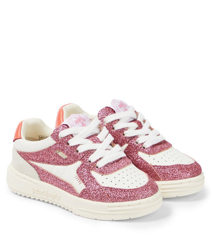 Logo glitter sneakers