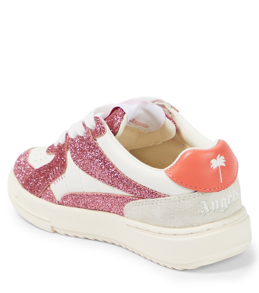 Logo glitter sneakers