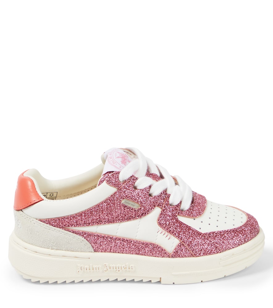 Logo glitter sneakers