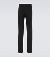 Wool-blend straight pants