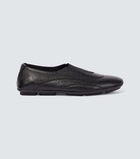 Leather flats