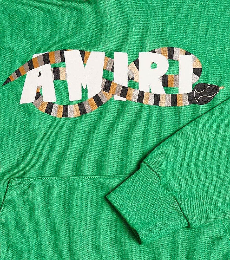 Logo cotton jersey hoodie