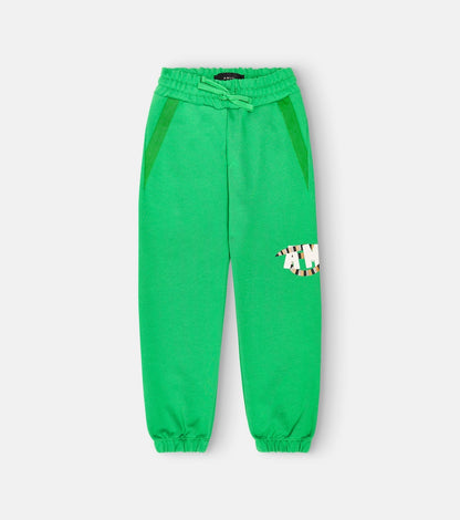 Printed cotton sweatpants