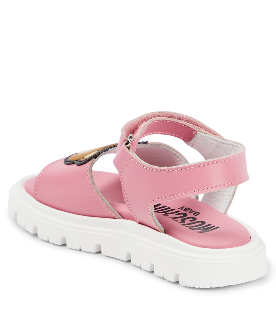 Teddy Bear leather sandals