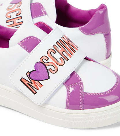 Logo leather sneakers