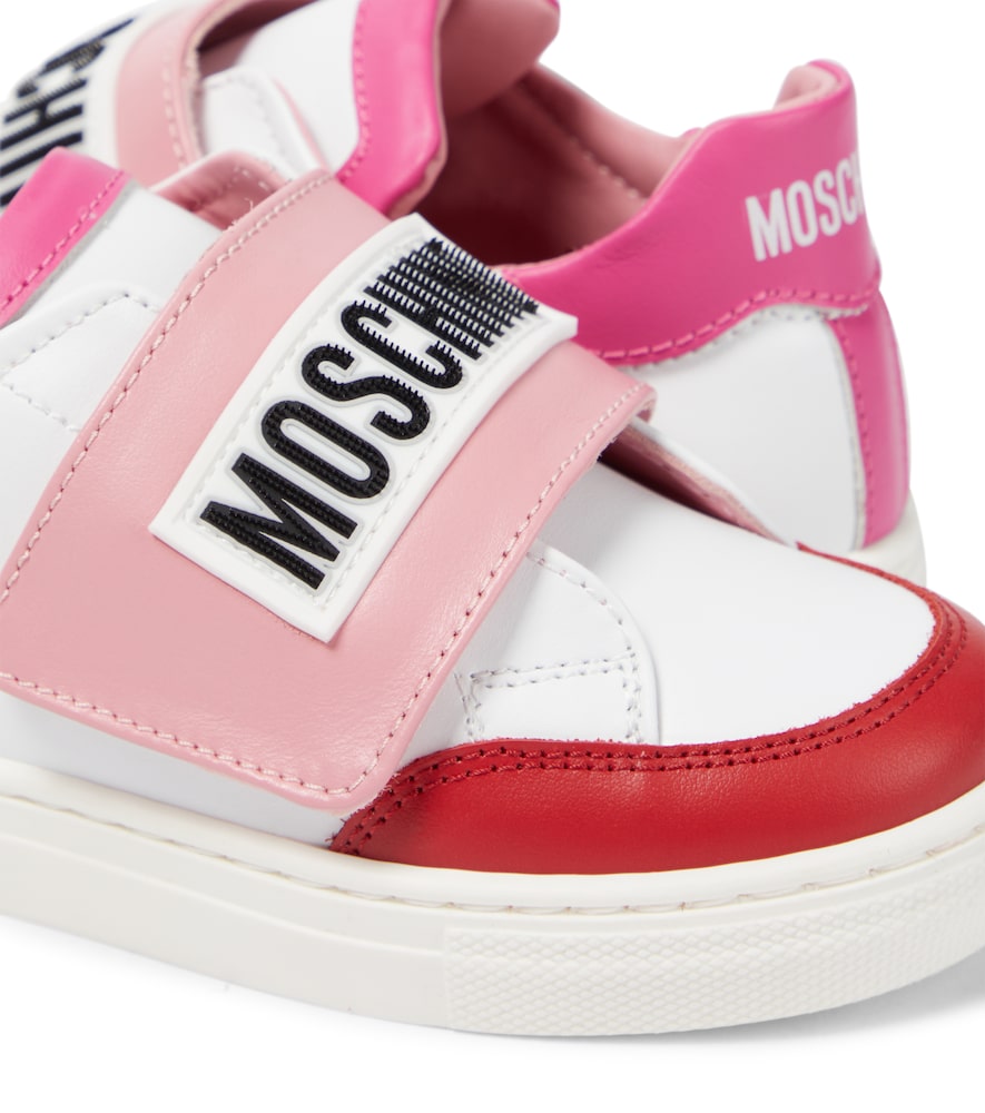 Logo leather sneakers
