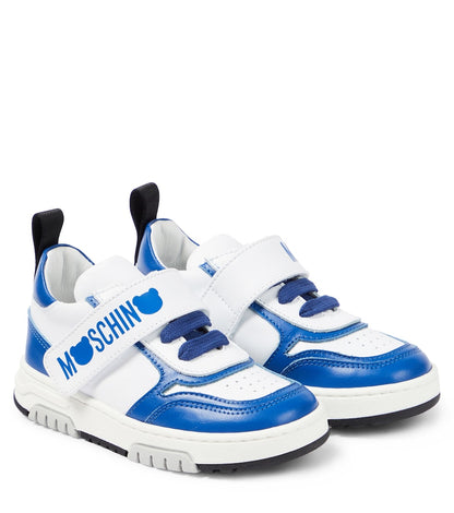 Logo leather sneakers