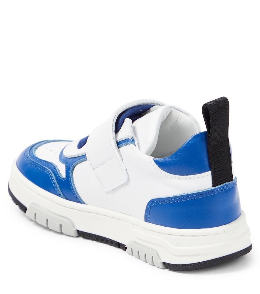 Logo leather sneakers