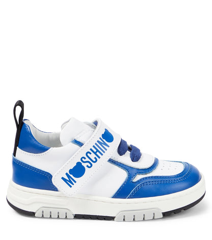 Logo leather sneakers