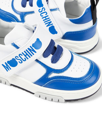 Logo leather sneakers