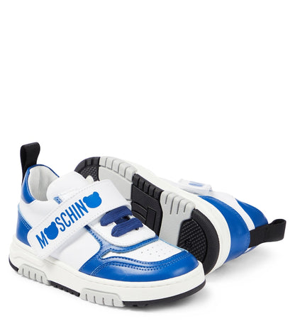 Logo leather sneakers