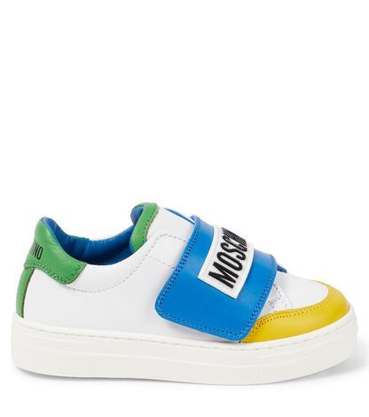 Logo leather sneakers