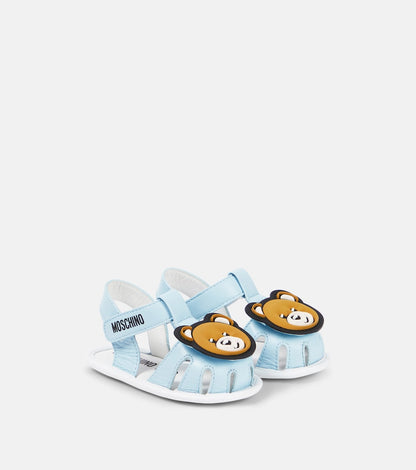 Baby Teddy Bear leather sandals
