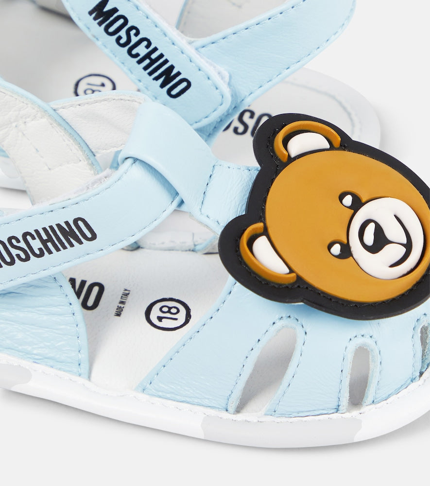Baby Teddy Bear leather sandals