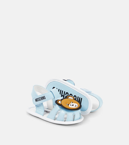 Baby Teddy Bear leather sandals