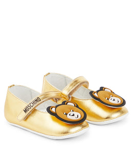 Baby metallic ballet flats