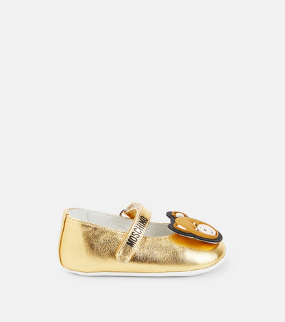 Baby metallic ballet flats