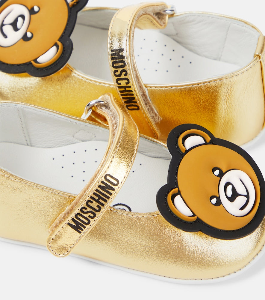 Baby metallic ballet flats