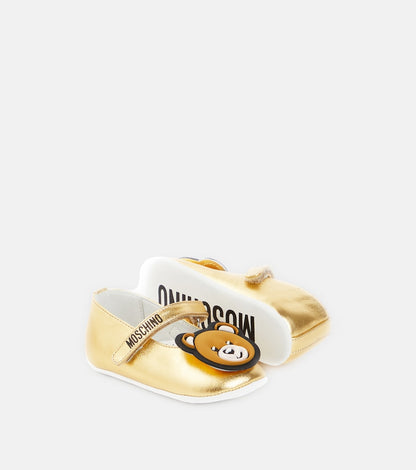 Baby metallic ballet flats