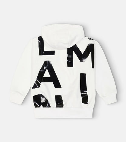 Logo cotton jersey hoodie