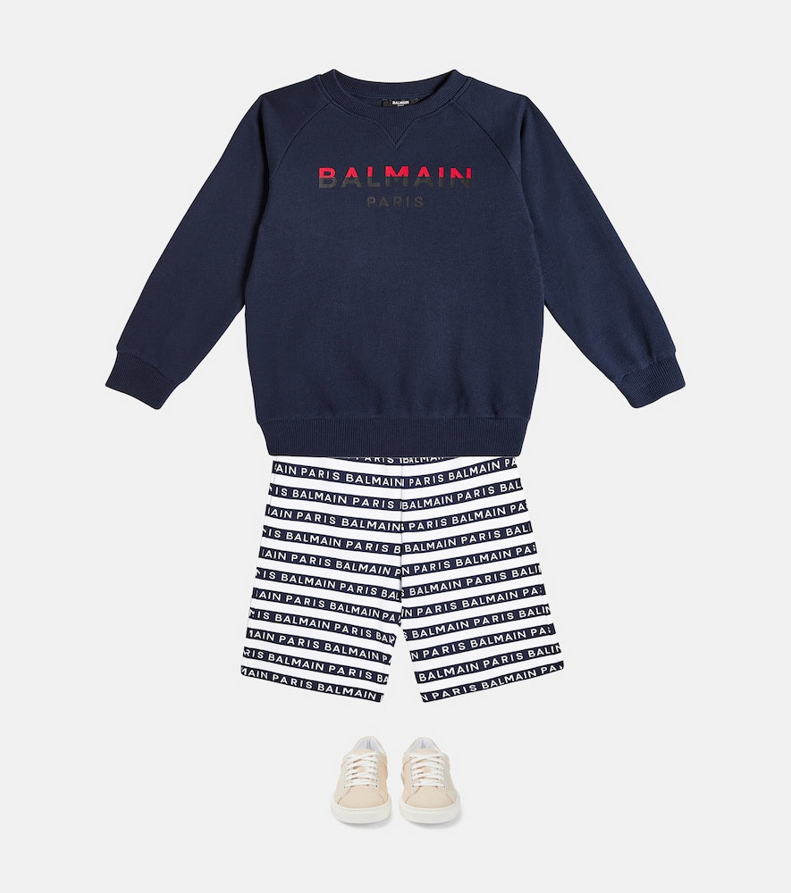 Logo cotton jersey sweatshirt