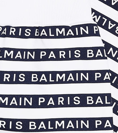 Logo printed cotton shorts