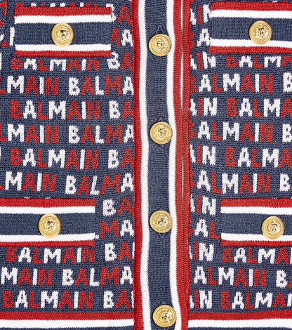 Monogram cotton-blend cardigan