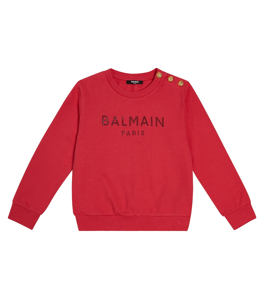 Logo cotton jersey sweatshirt