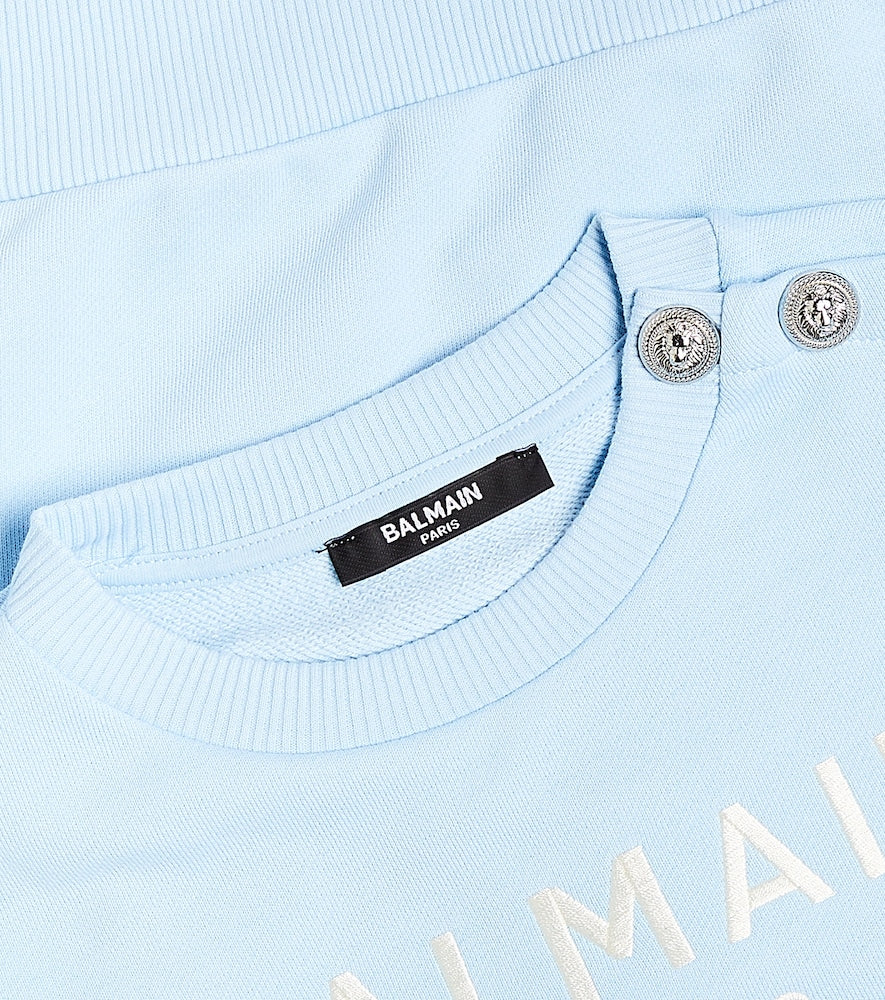 Logo cotton jersey sweatshirt
