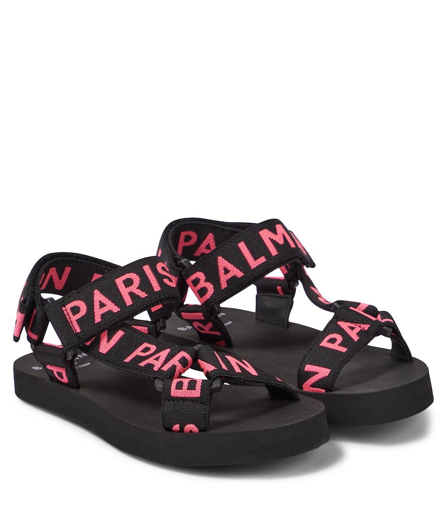 Logo rubber sandals