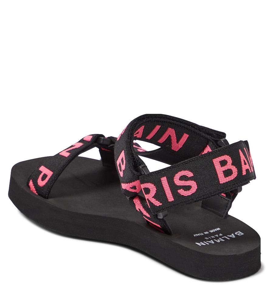 Logo rubber sandals