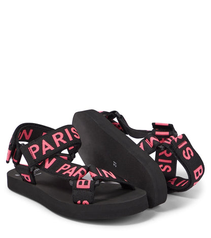 Logo rubber sandals