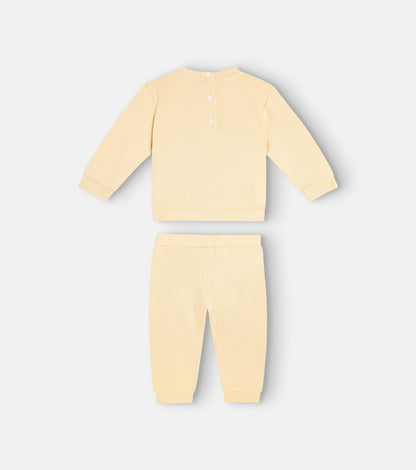 Baby cotton sweatshirt and sweatpants set