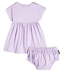 Baby cotton jersey dress and bloomers set