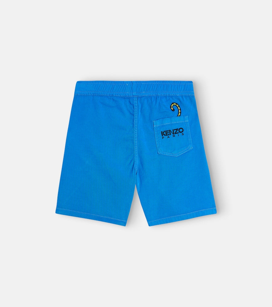 Cotton jersey Bermuda shorts