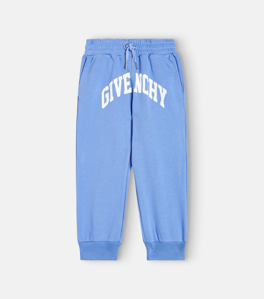 Logo cotton-blend jersey sweatpants