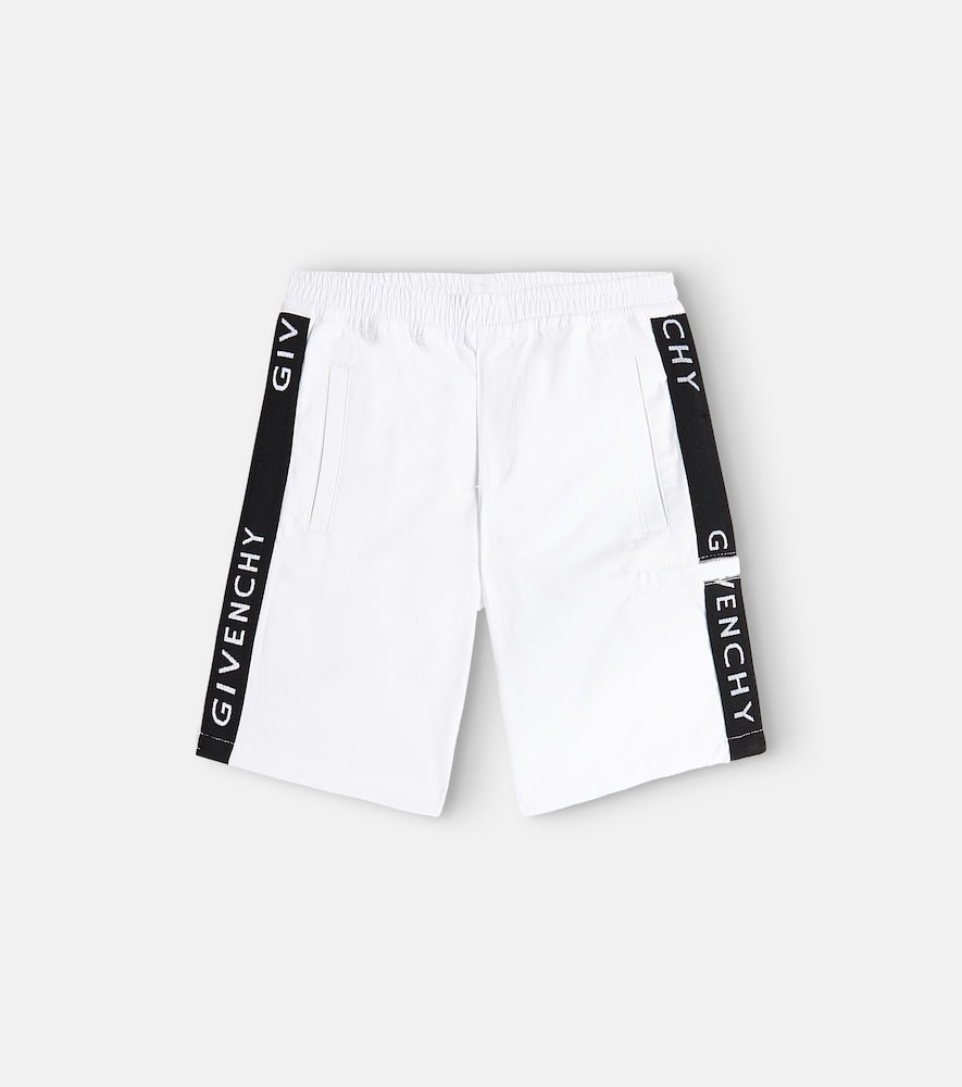 Logo cotton-blend Bermuda shorts