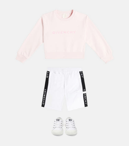 Logo cotton-blend Bermuda shorts