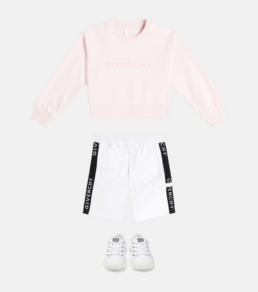 Logo cotton-blend Bermuda shorts