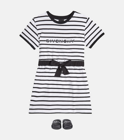 Striped cotton dress