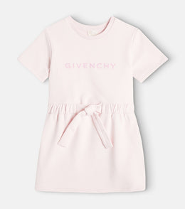 Logo cotton-blend dress