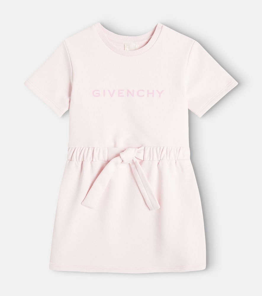 Logo cotton-blend dress