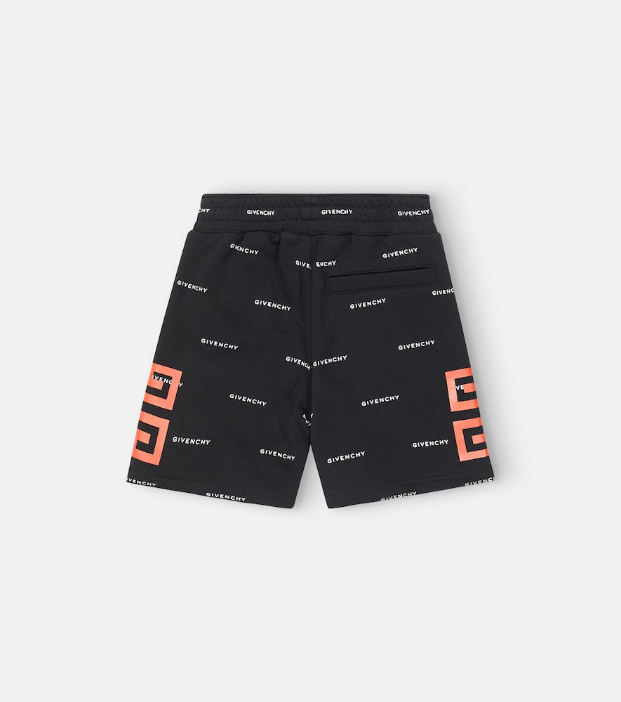 Logo cotton-blend jersey shorts