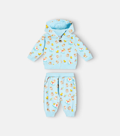 Baby printed cotton jersey tracksuit