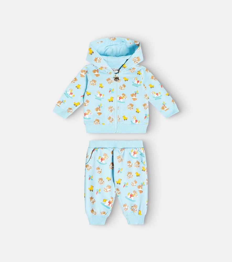 Baby printed cotton jersey tracksuit