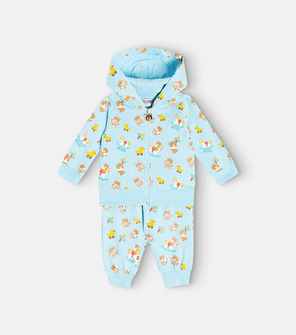 Baby printed cotton jersey tracksuit