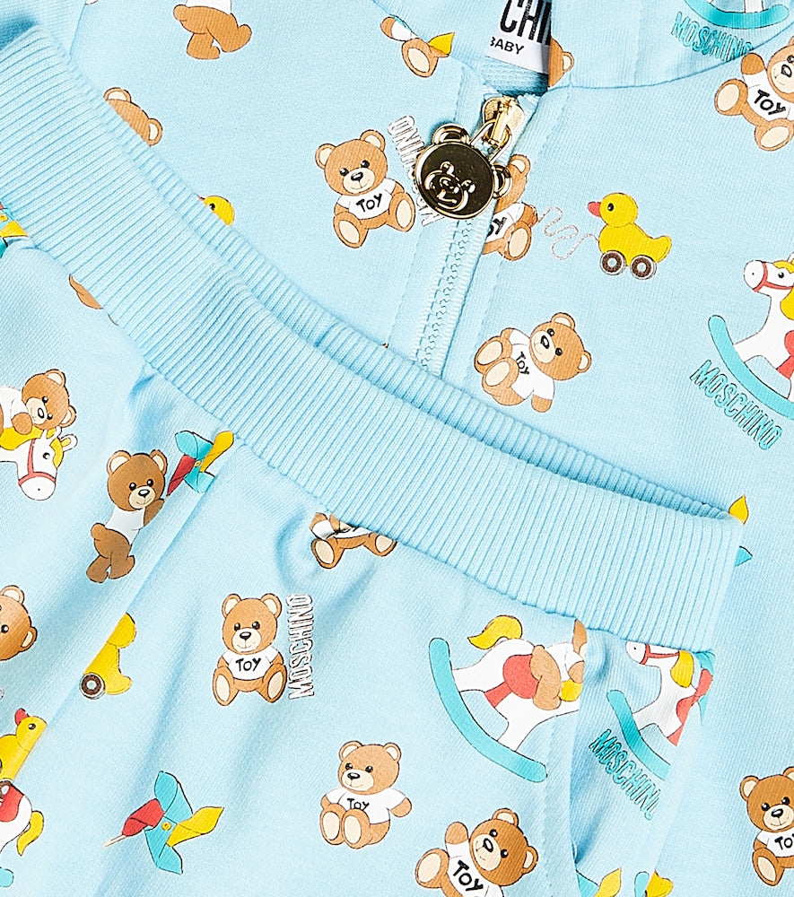 Baby printed cotton jersey tracksuit