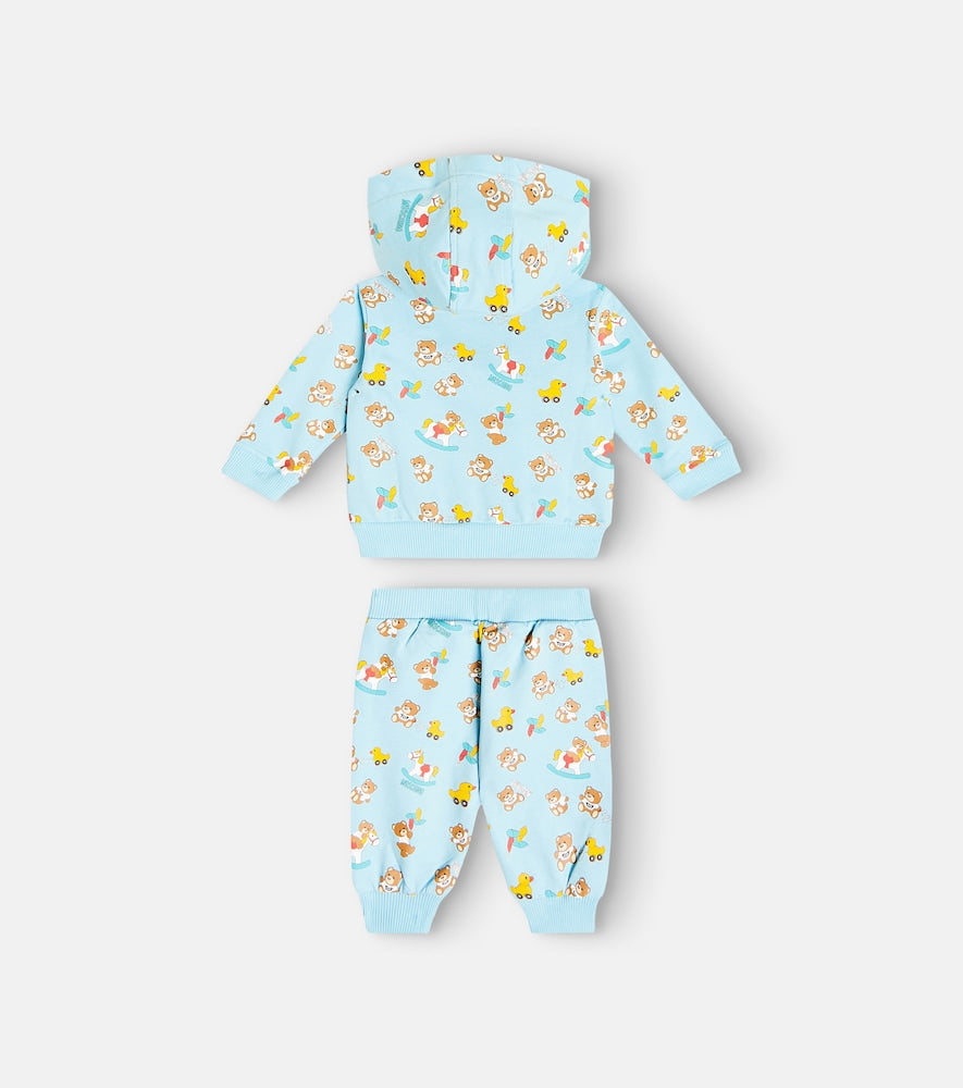 Baby printed cotton jersey tracksuit