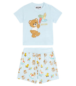 Baby printed jersey T-shirt and shorts set